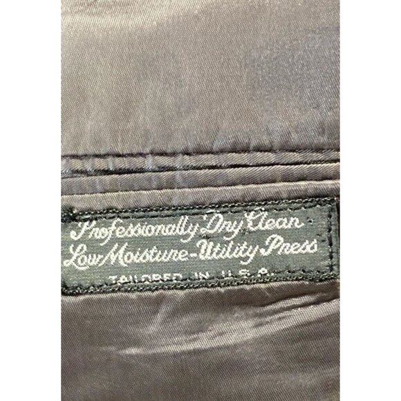 Christian Dior Men’s Brown Pinstripe Two-Button Single-Breasted Blazer, Sz 42 - Picture 4 of 5